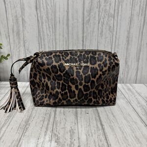 Leopard Print Michael Kors Makeup Travel Bag